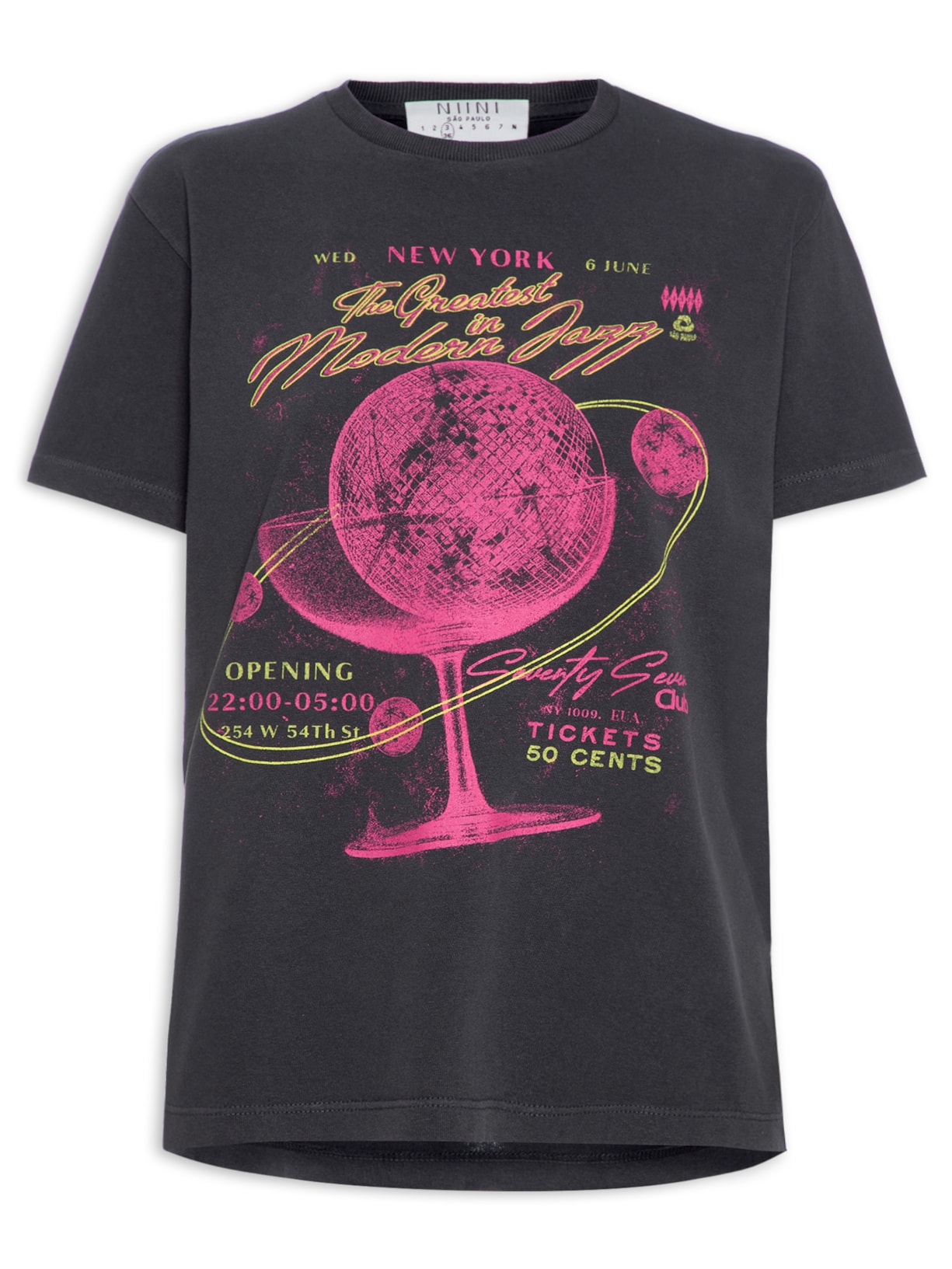 Camiseta Feminina Jazz Stone - Cinza