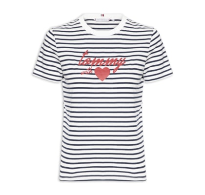 Camiseta Feminina Jersey Reg Love - Azul