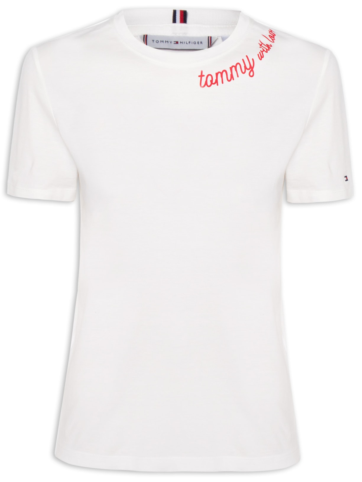 Camiseta Feminina Jersey Reg Love - Branco