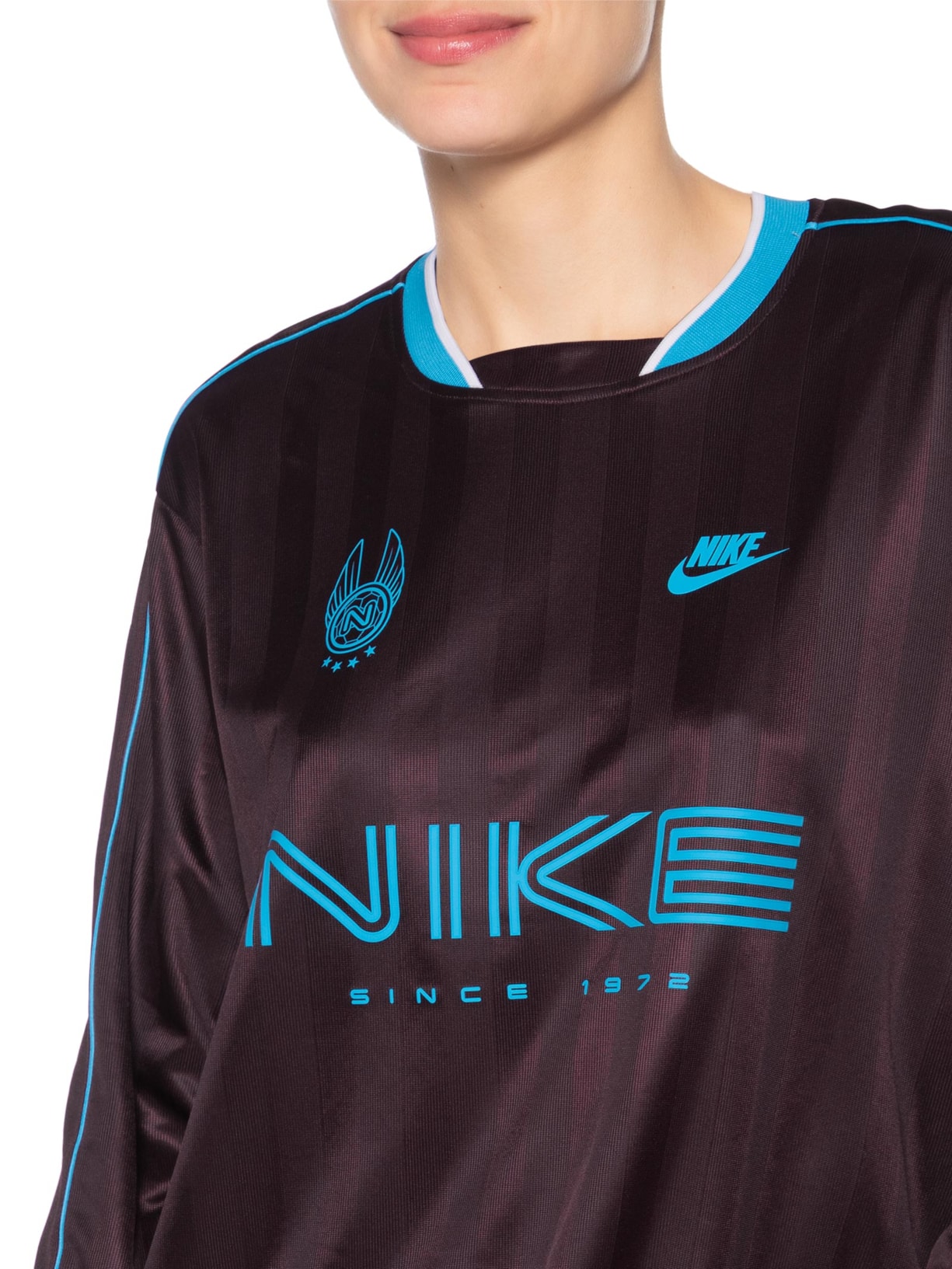 Camiseta Feminina Jersey Top Marrom Nike