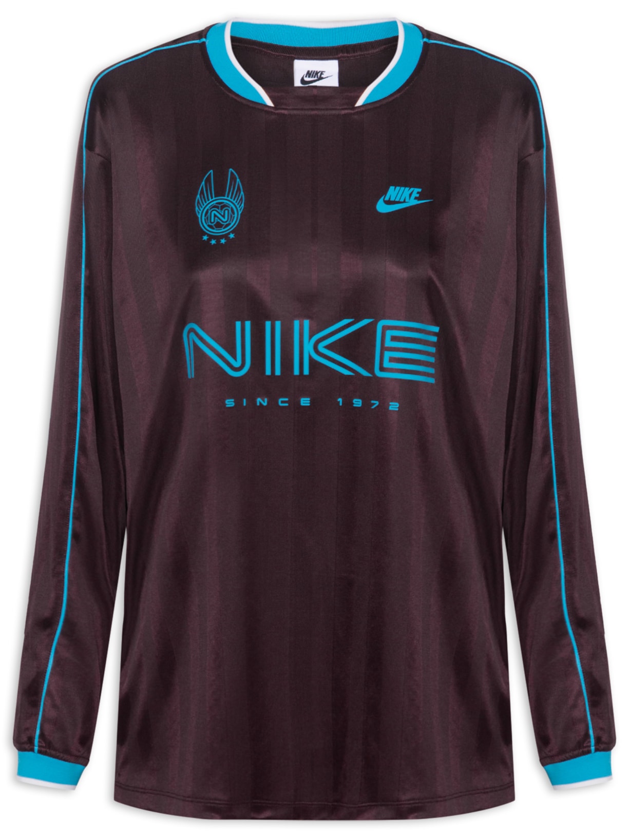 Camiseta Feminina Jersey Top Marrom Nike
