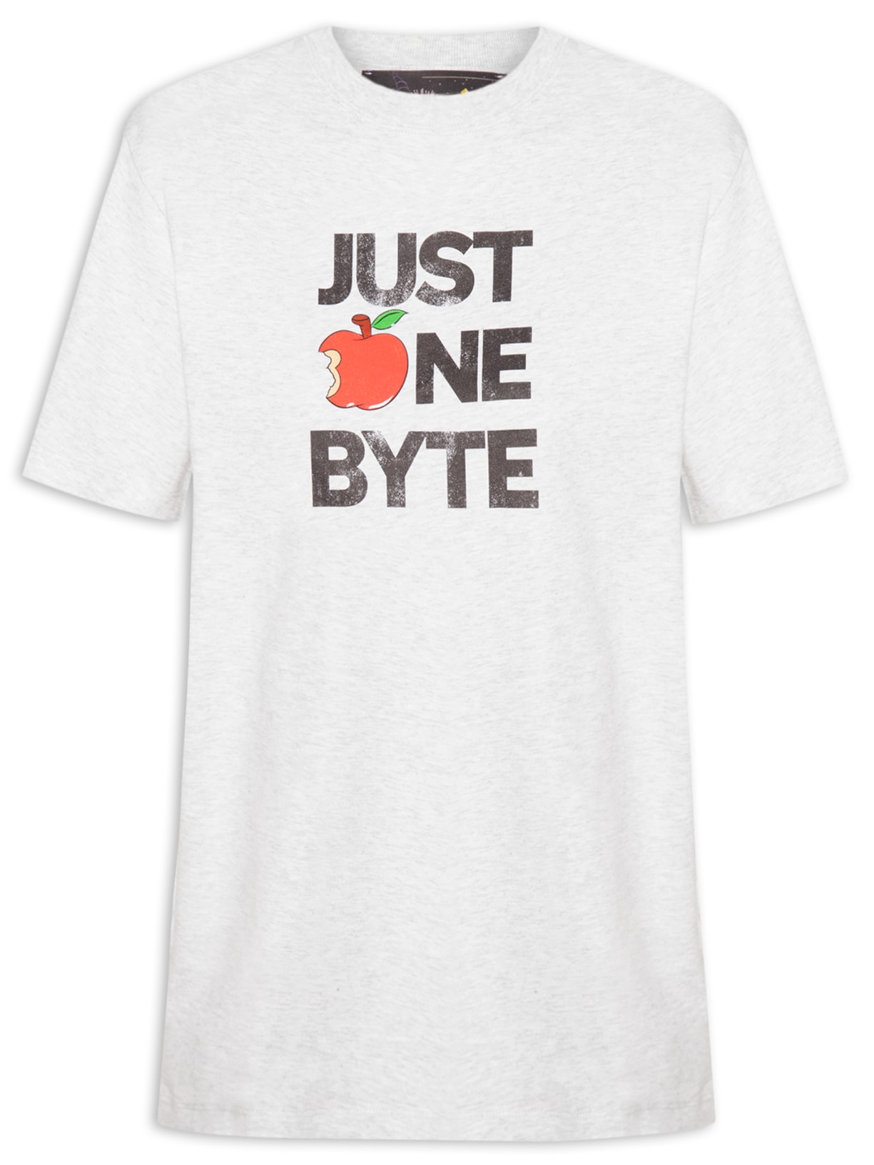 Camiseta Feminina Just One Byte - Cinza