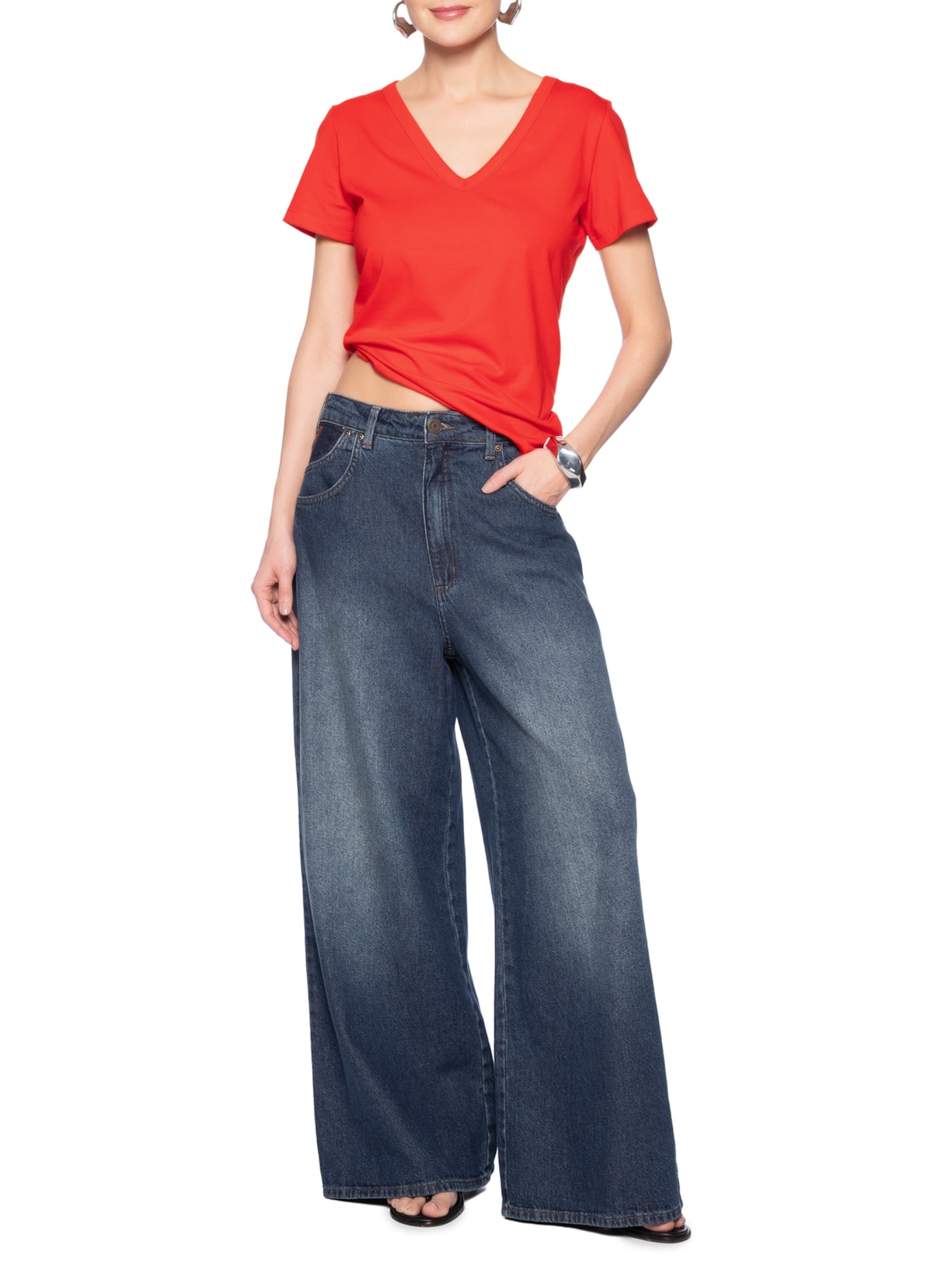 Camiseta Feminina Laranja Forum