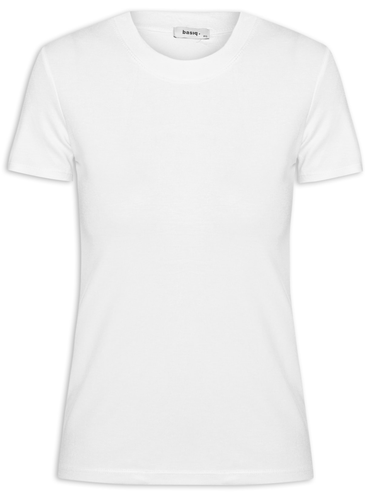 Camiseta Feminina Leve Básica Branco Basiq