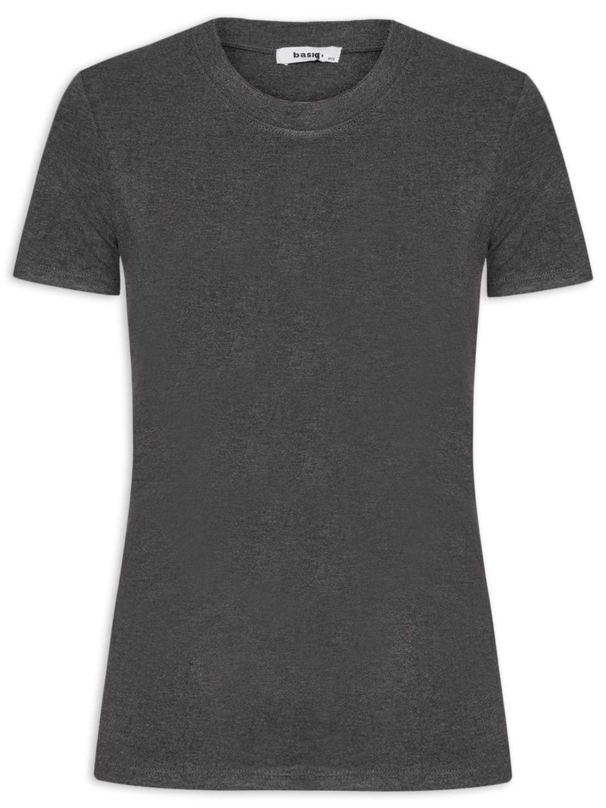 Camiseta Feminina Leve Básica - Cinza