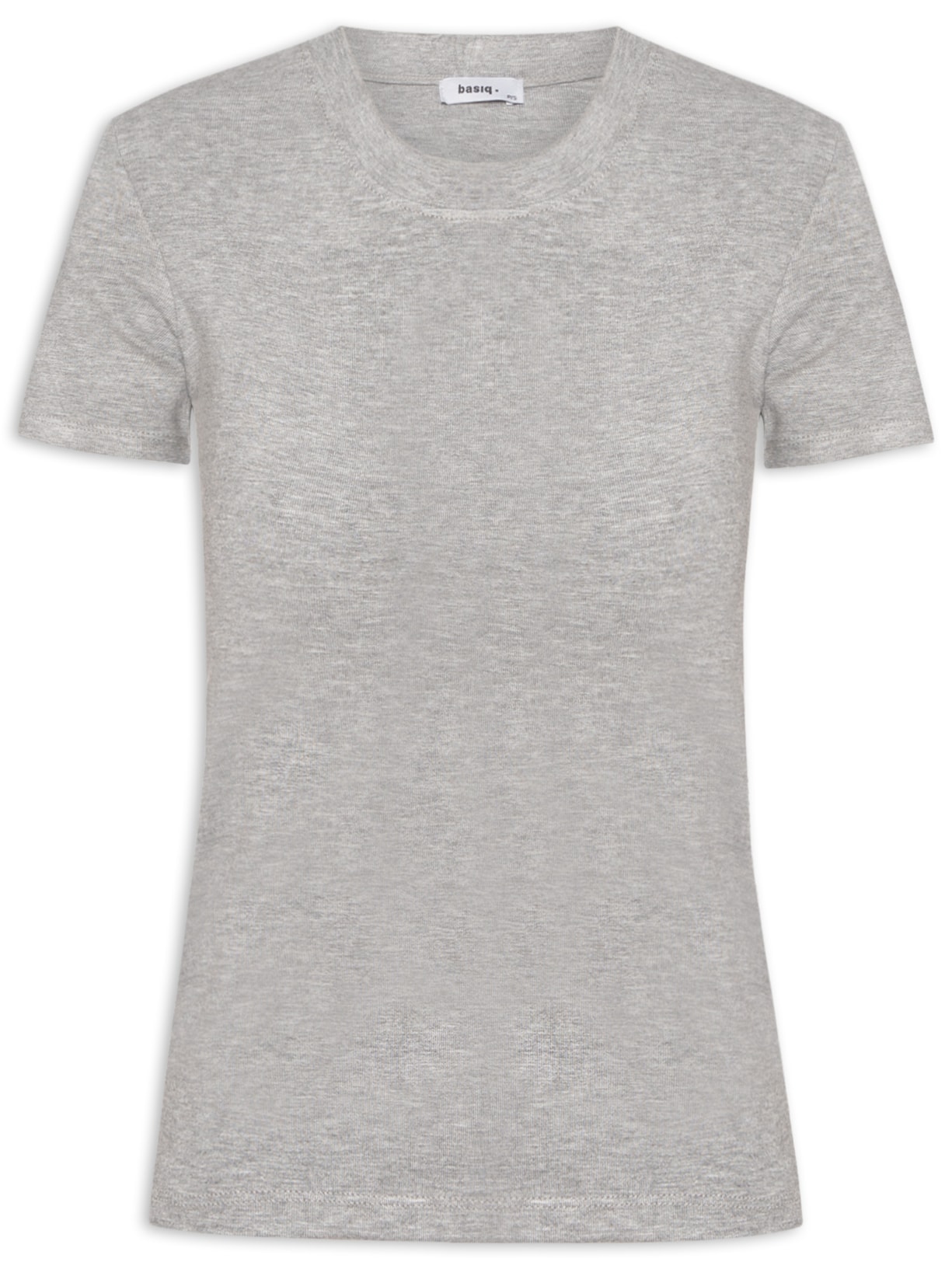 Camiseta Feminina Leve Básica - Cinza