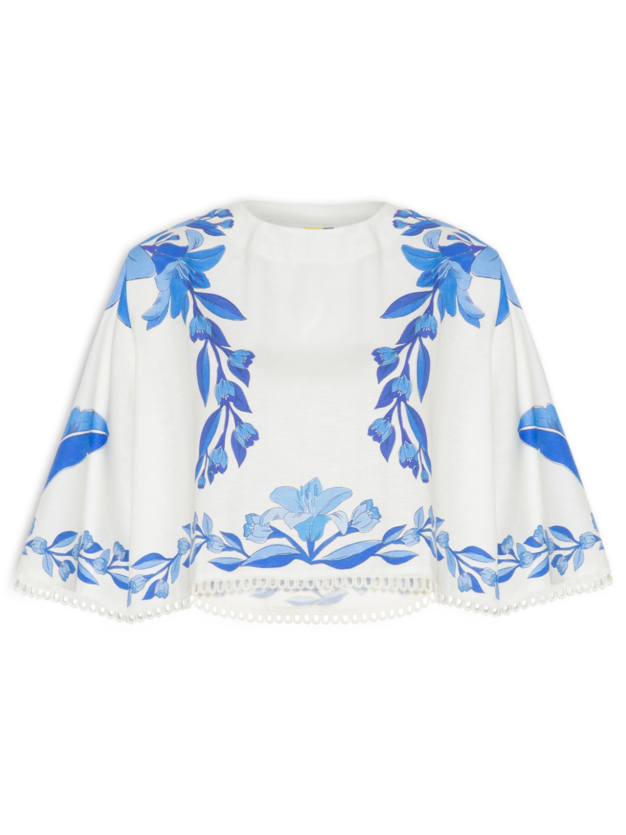 Camiseta Feminina Leveza Tropical - Azul