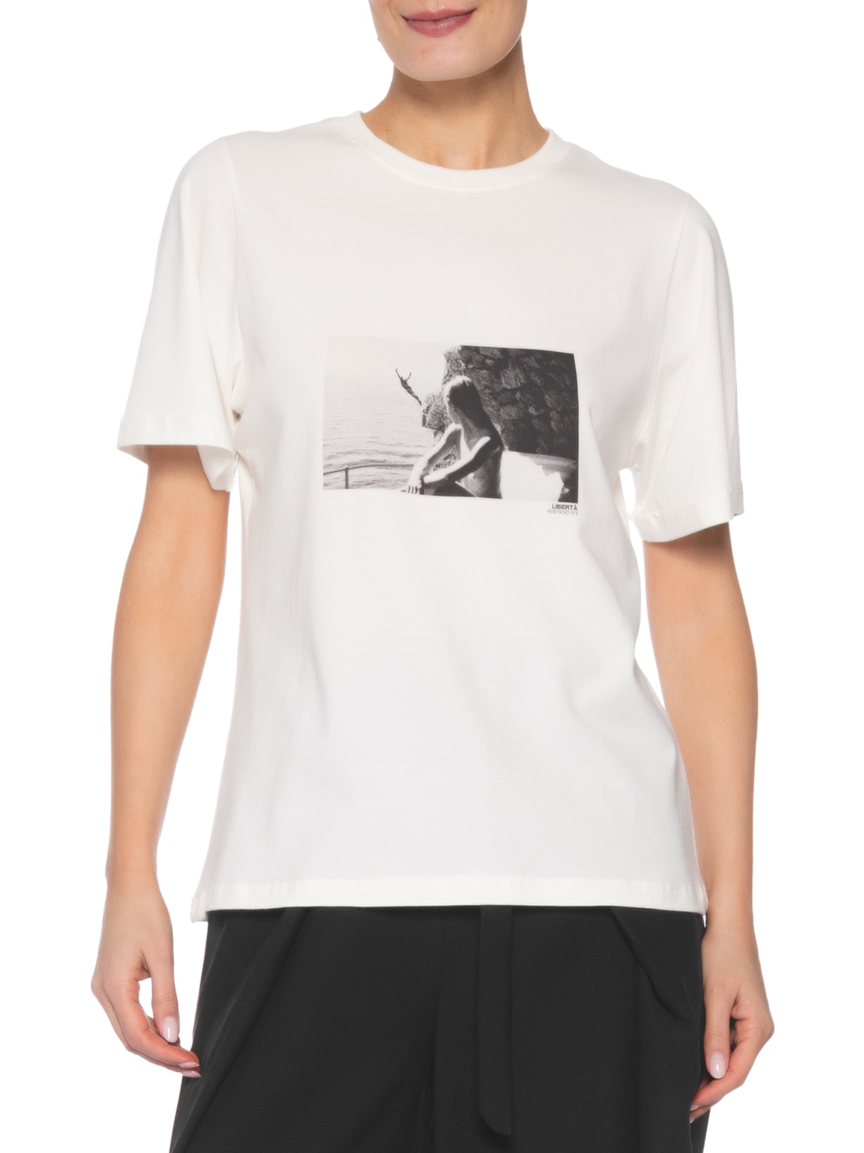 Camiseta Feminina Liberta Branco Adriana Degreas