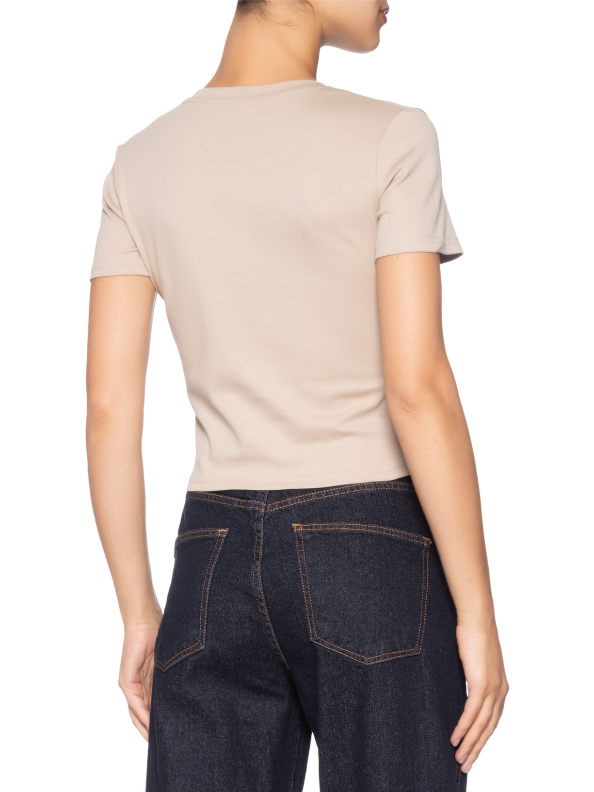 Camiseta Feminina Lisa Mc Bege Basiq