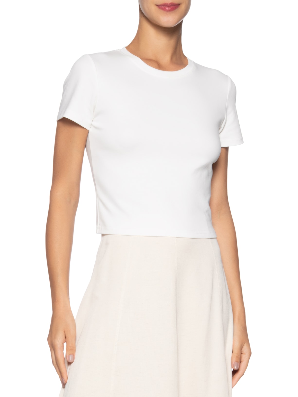 Camiseta Feminina Lisa Mc Off White Basiq