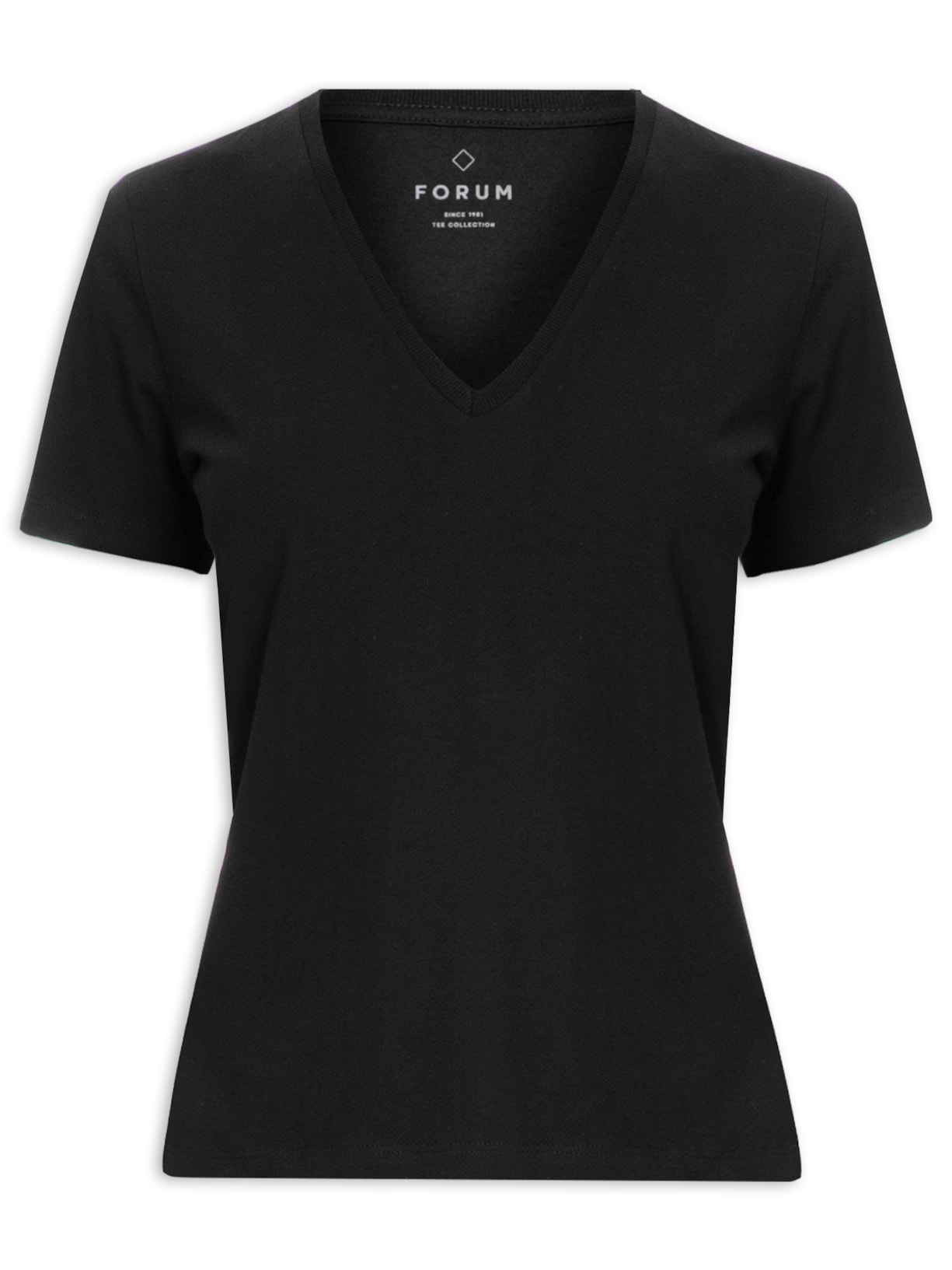 Camiseta Feminina Lisa - Preto