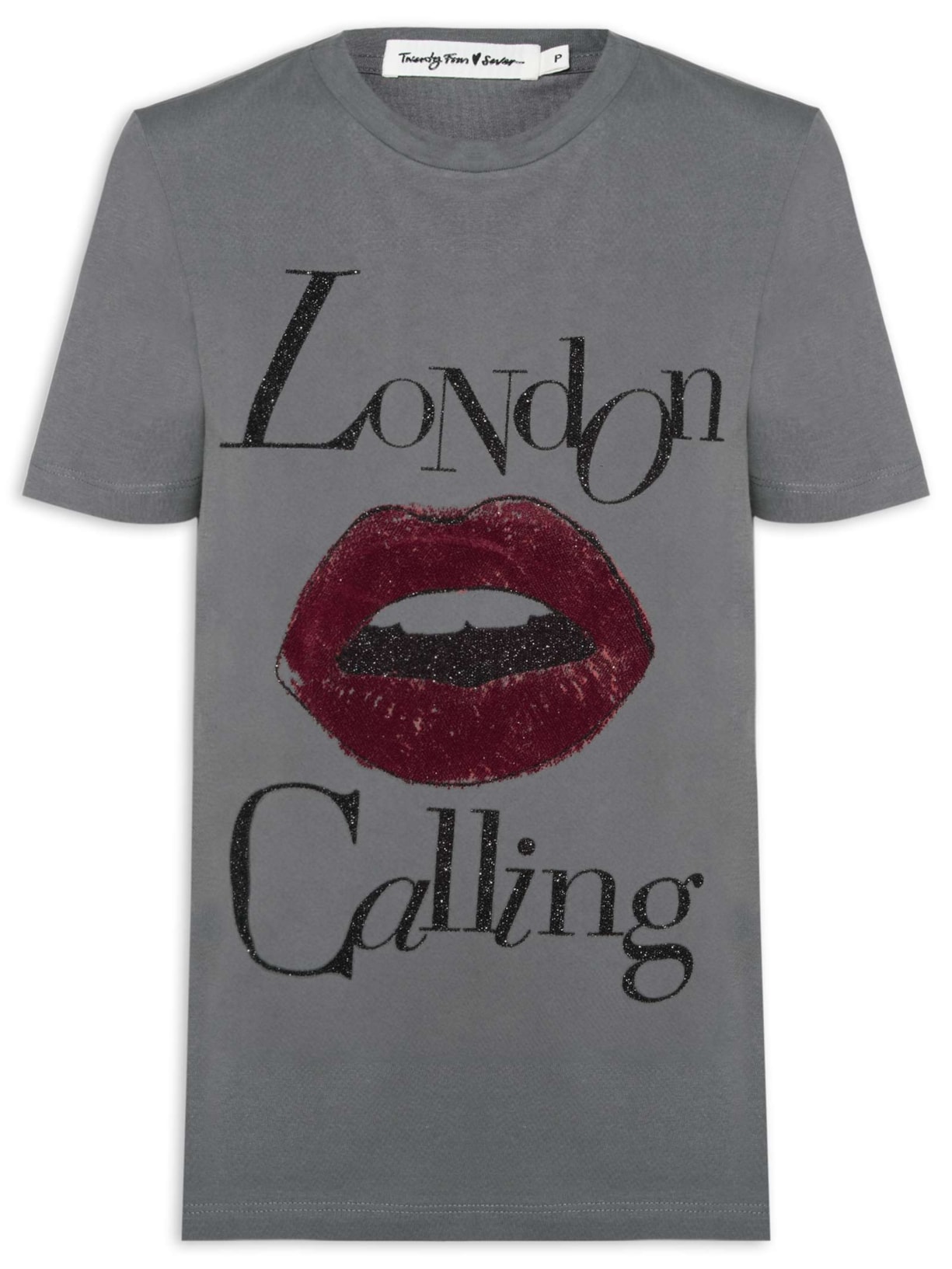 Camiseta Feminina London Calling - Cinza