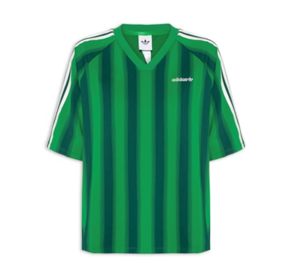 Camiseta Feminina Loose Linear - Verde