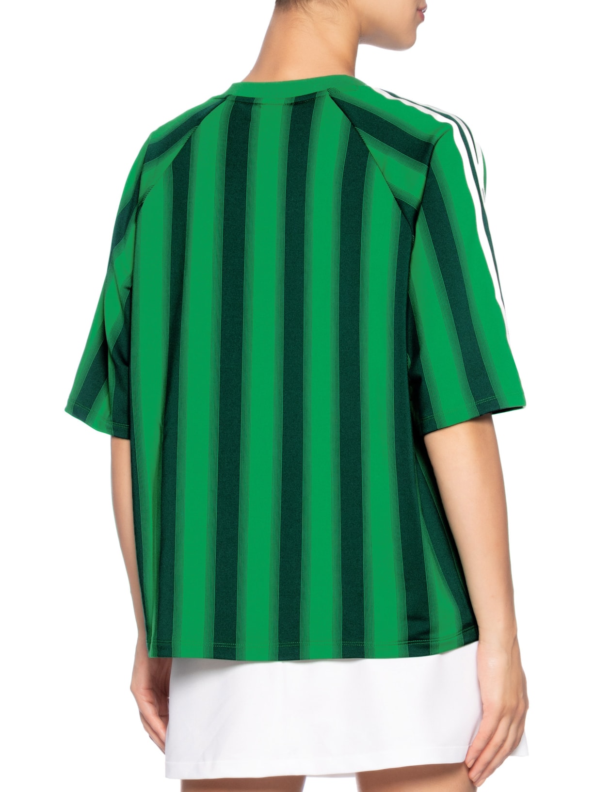 Camiseta Feminina Loose Linear Verde Adidas Originals