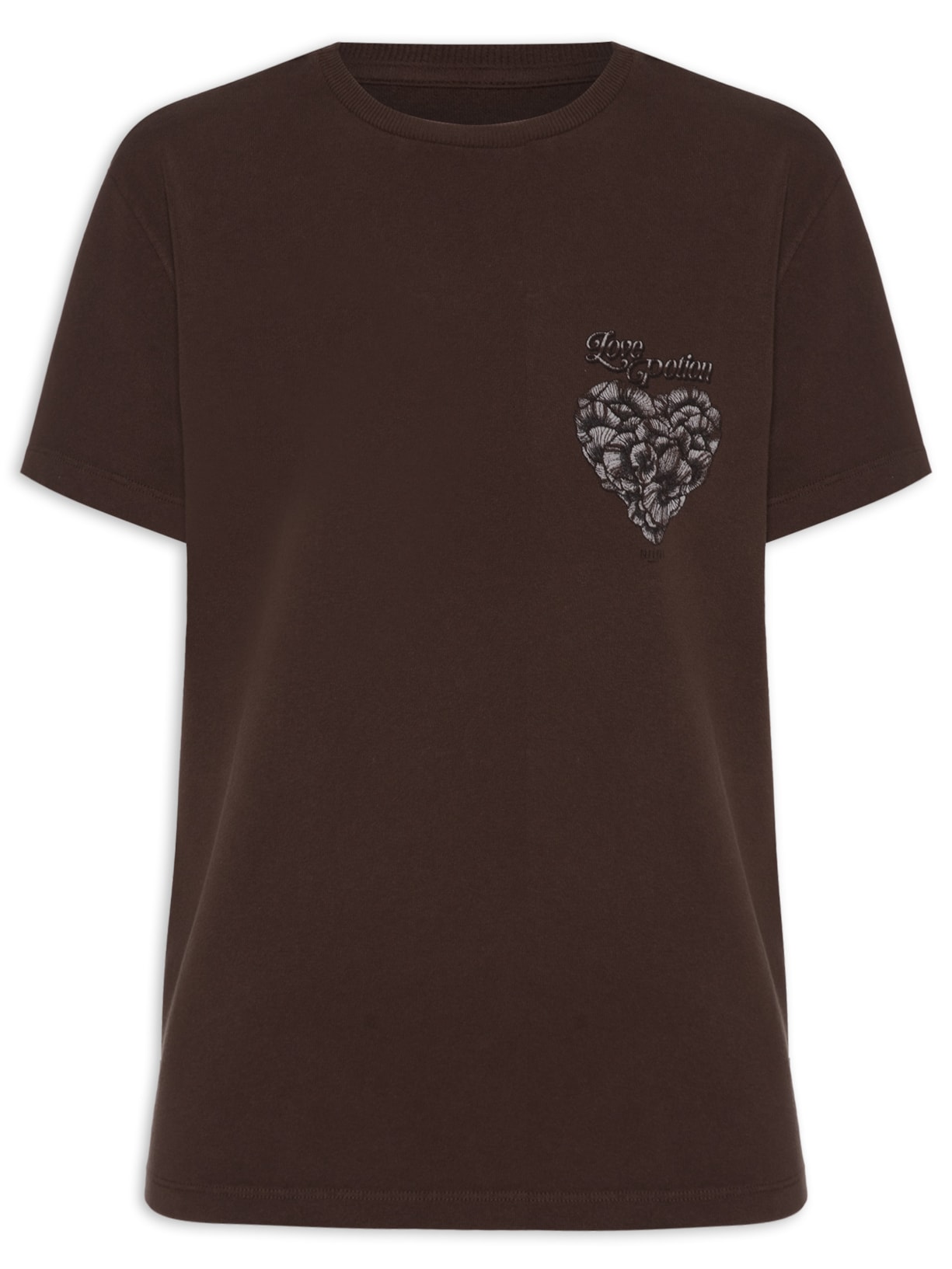 Camiseta Feminina Love Position - Marrom