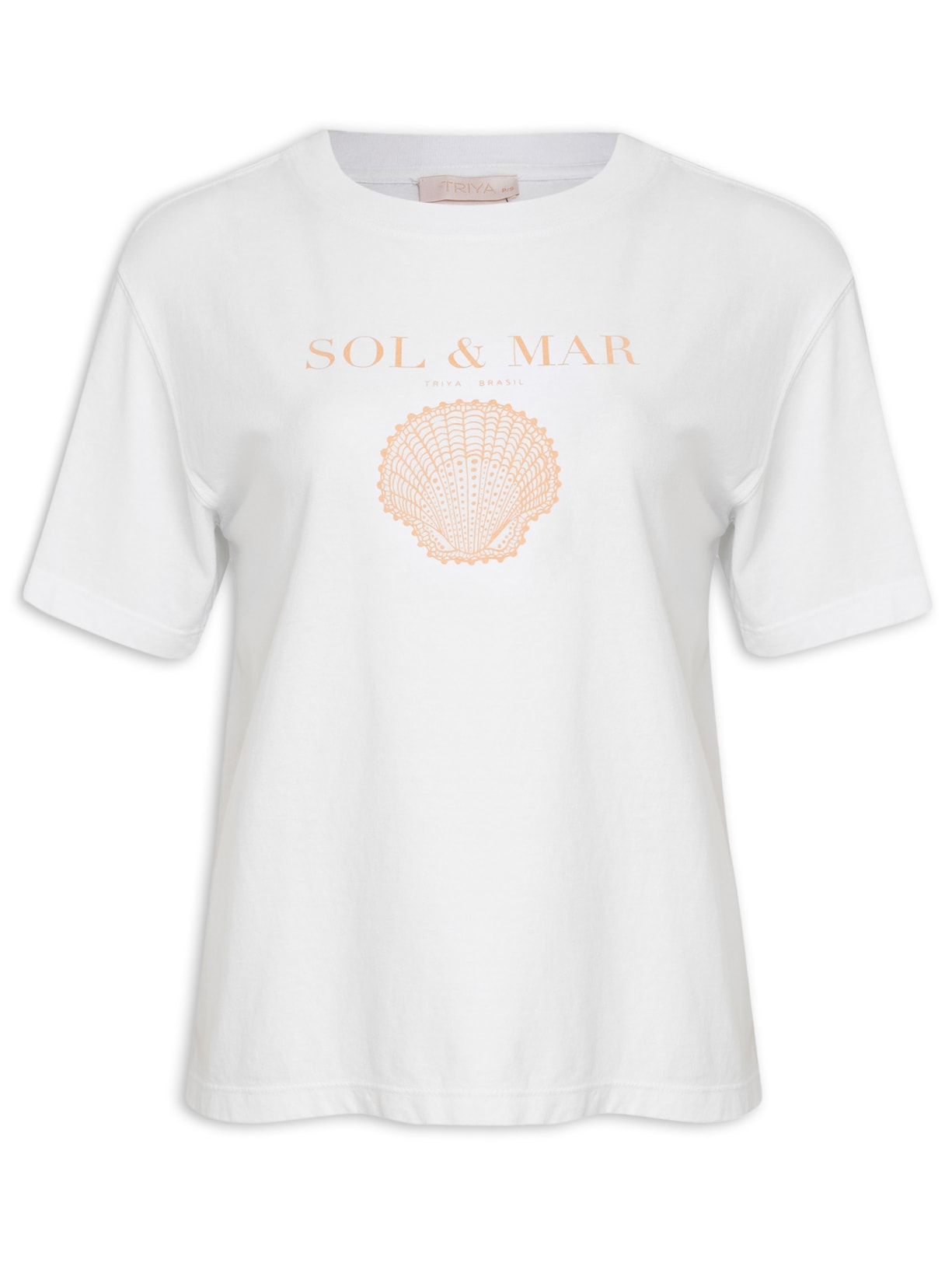 Camiseta Feminina Lua - Off White