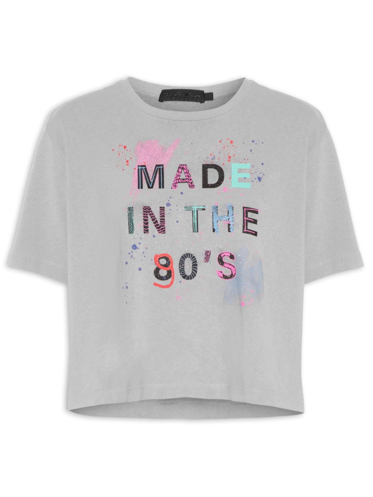 Camiseta Feminina Made In The 90's - Cinza