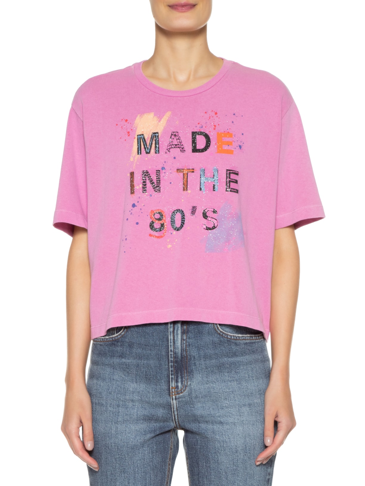 Camiseta Feminina Made In The 90's Lilás Twenty Four Seven