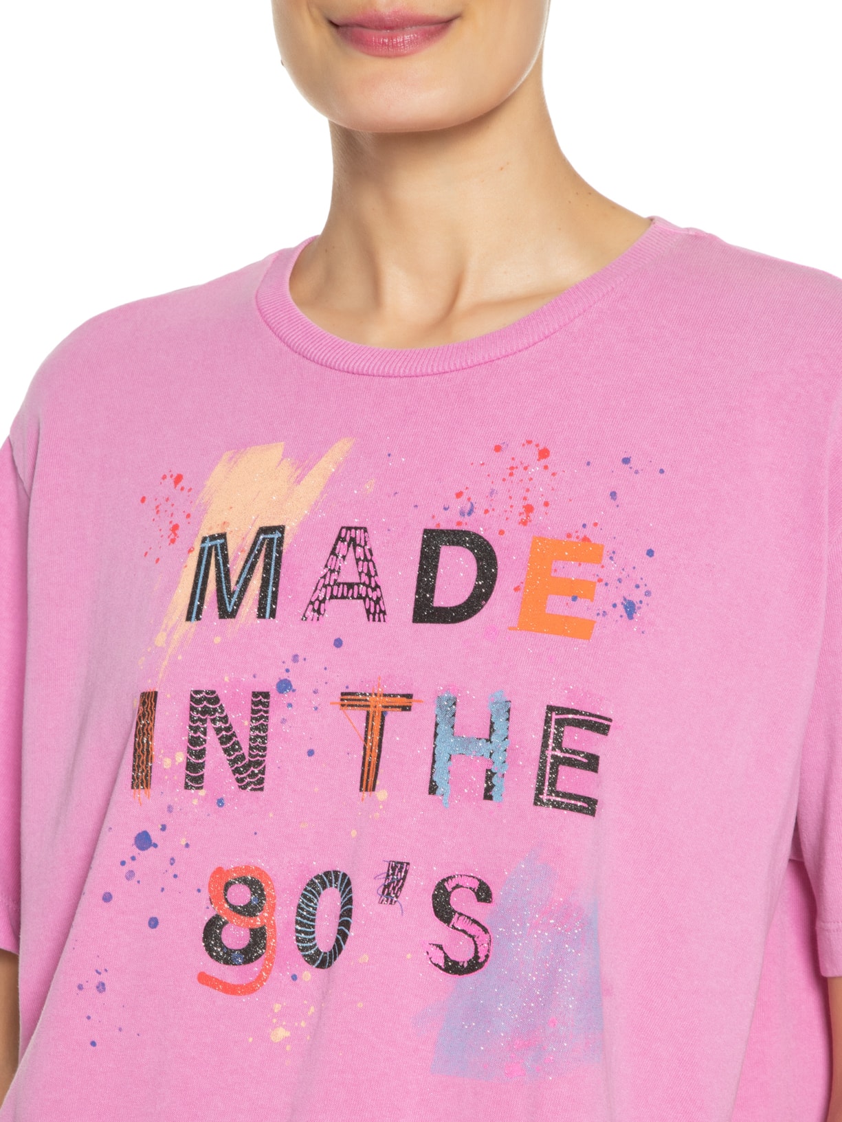 Camiseta Feminina Made In The 90's Lilás Twenty Four Seven