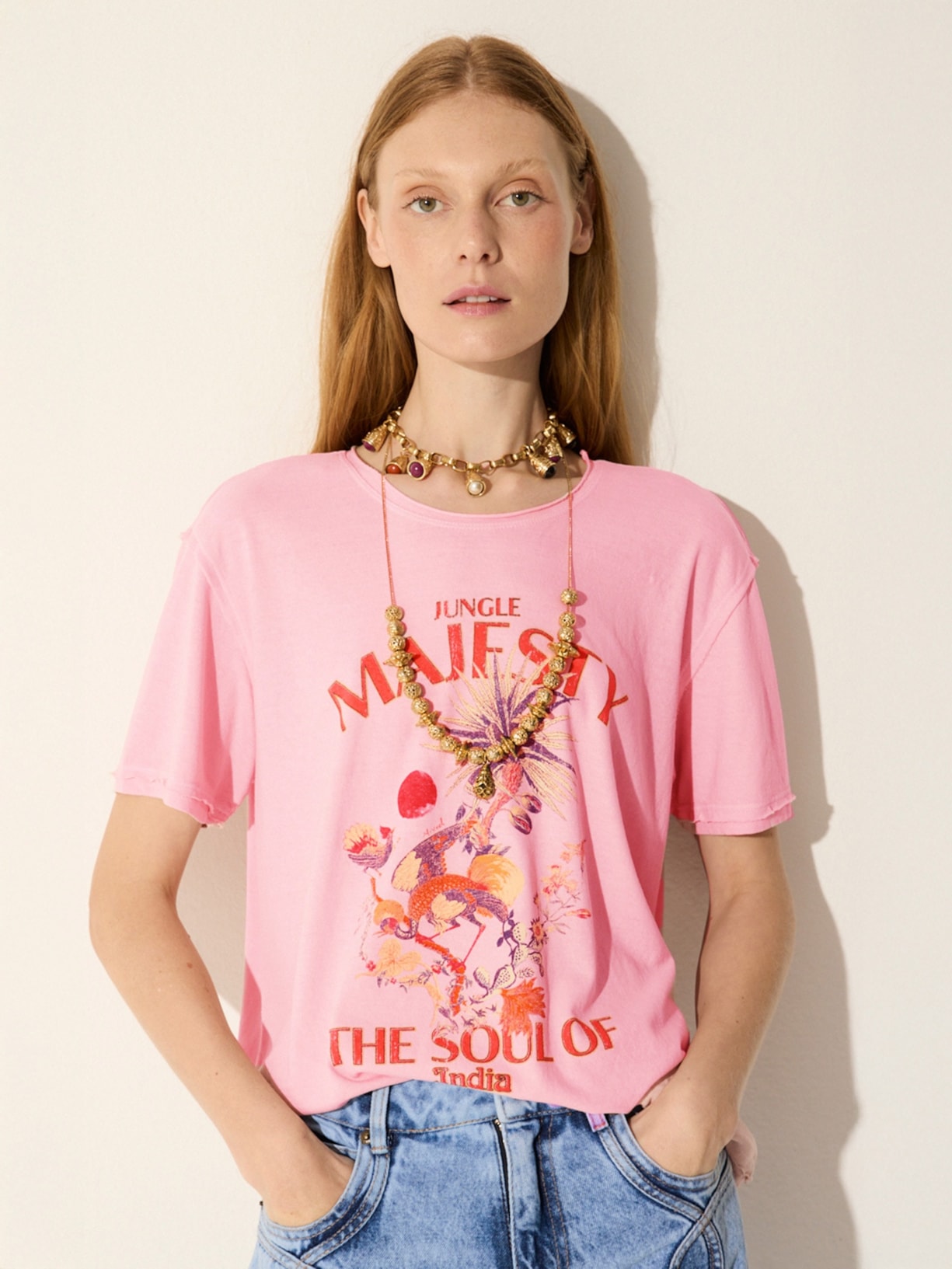 Camiseta Feminina Majesty Rosa Mixed