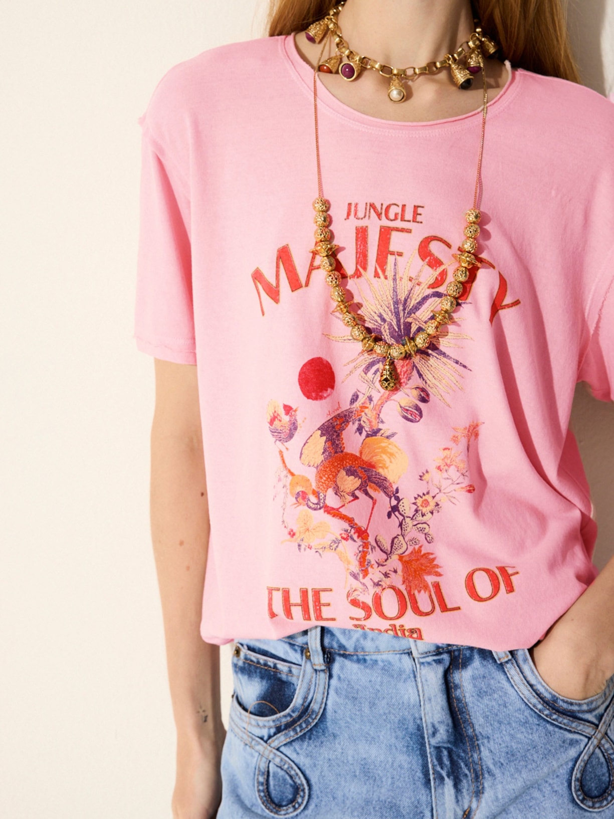 Camiseta Feminina Majesty Rosa Mixed