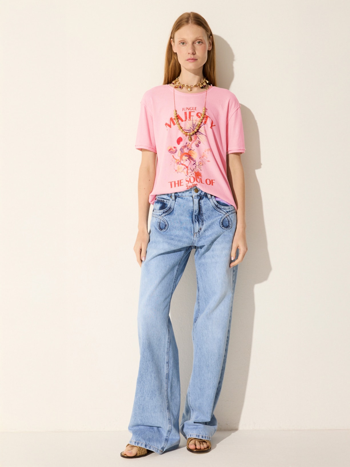 Camiseta Feminina Majesty Rosa Mixed