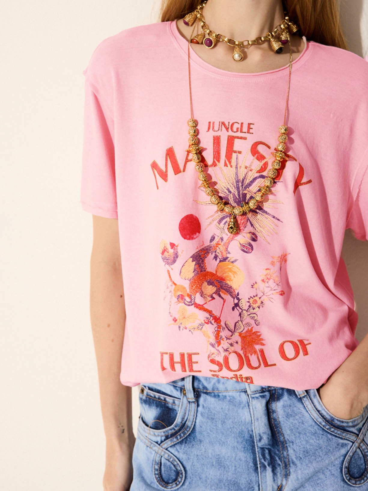 Camiseta Feminina Majesty Rosa Mixed