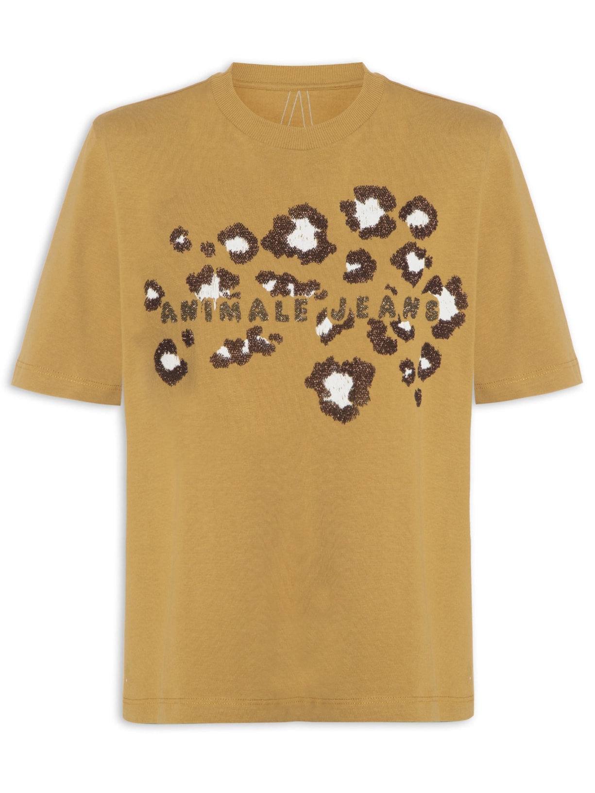 Camiseta Feminina Malha AJ Spots - Marrom