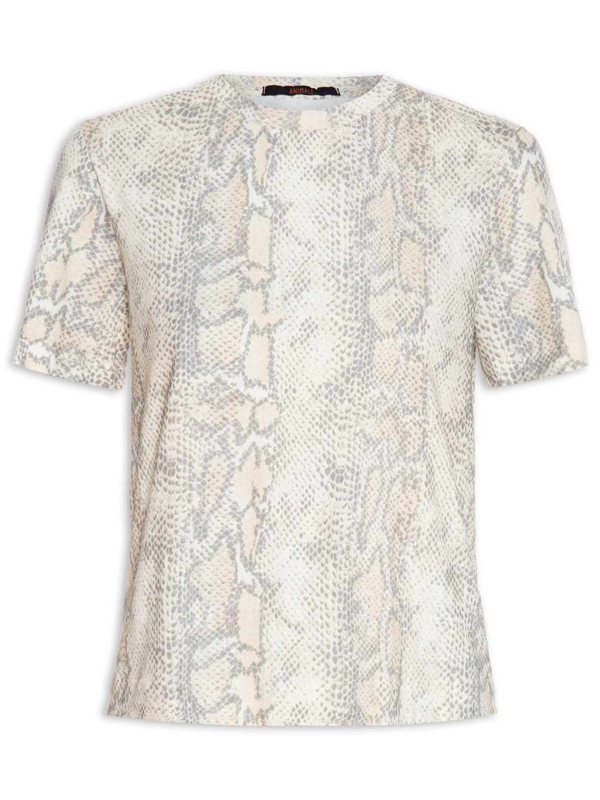 Camiseta Feminina Malha Cobra Vento Animal Print Animale Animale
