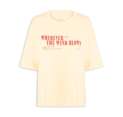 Camiseta Feminina Malha Color - Amarelo