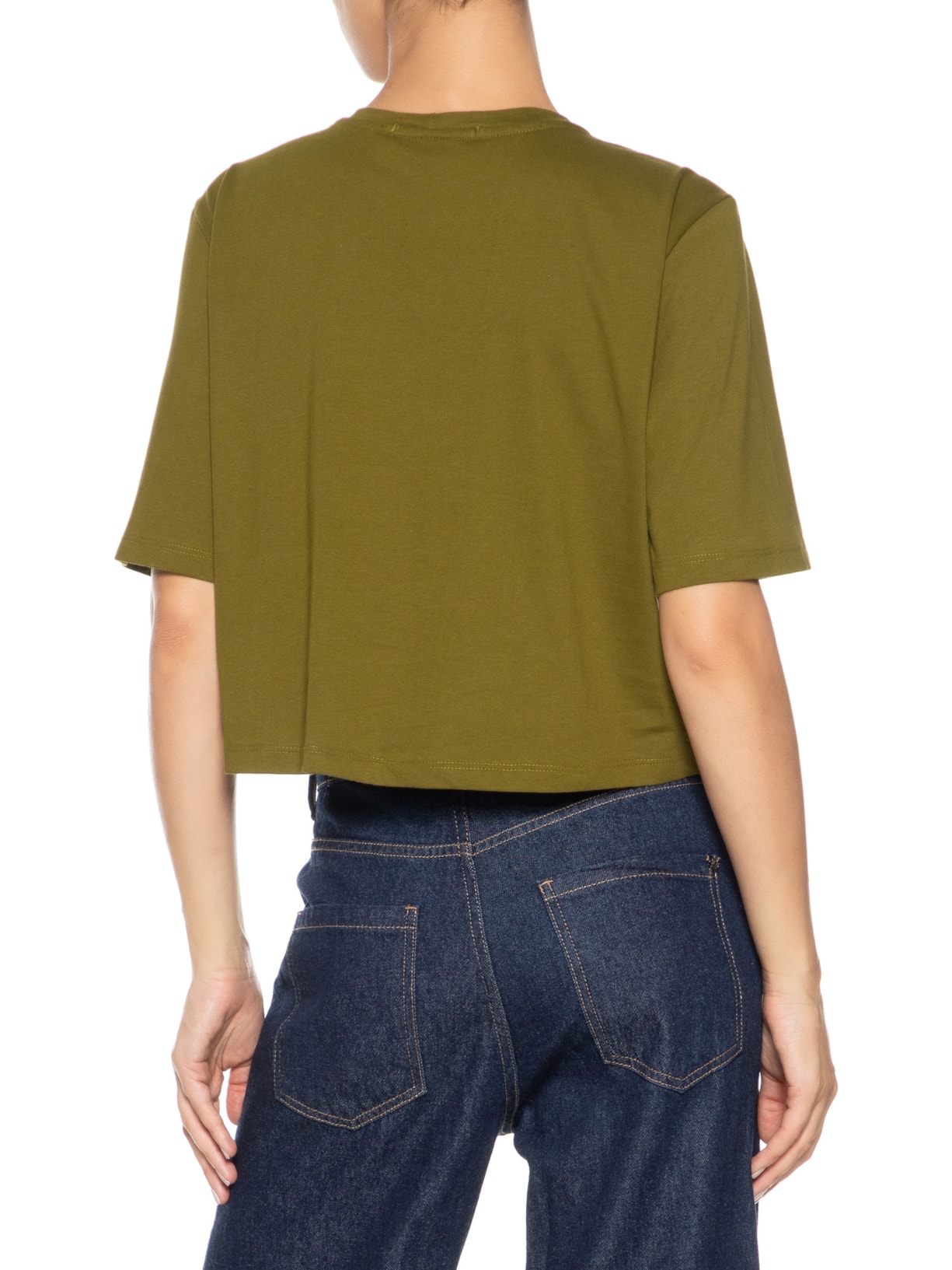 Camiseta Feminina Malha Corselet Figo Verde Animale