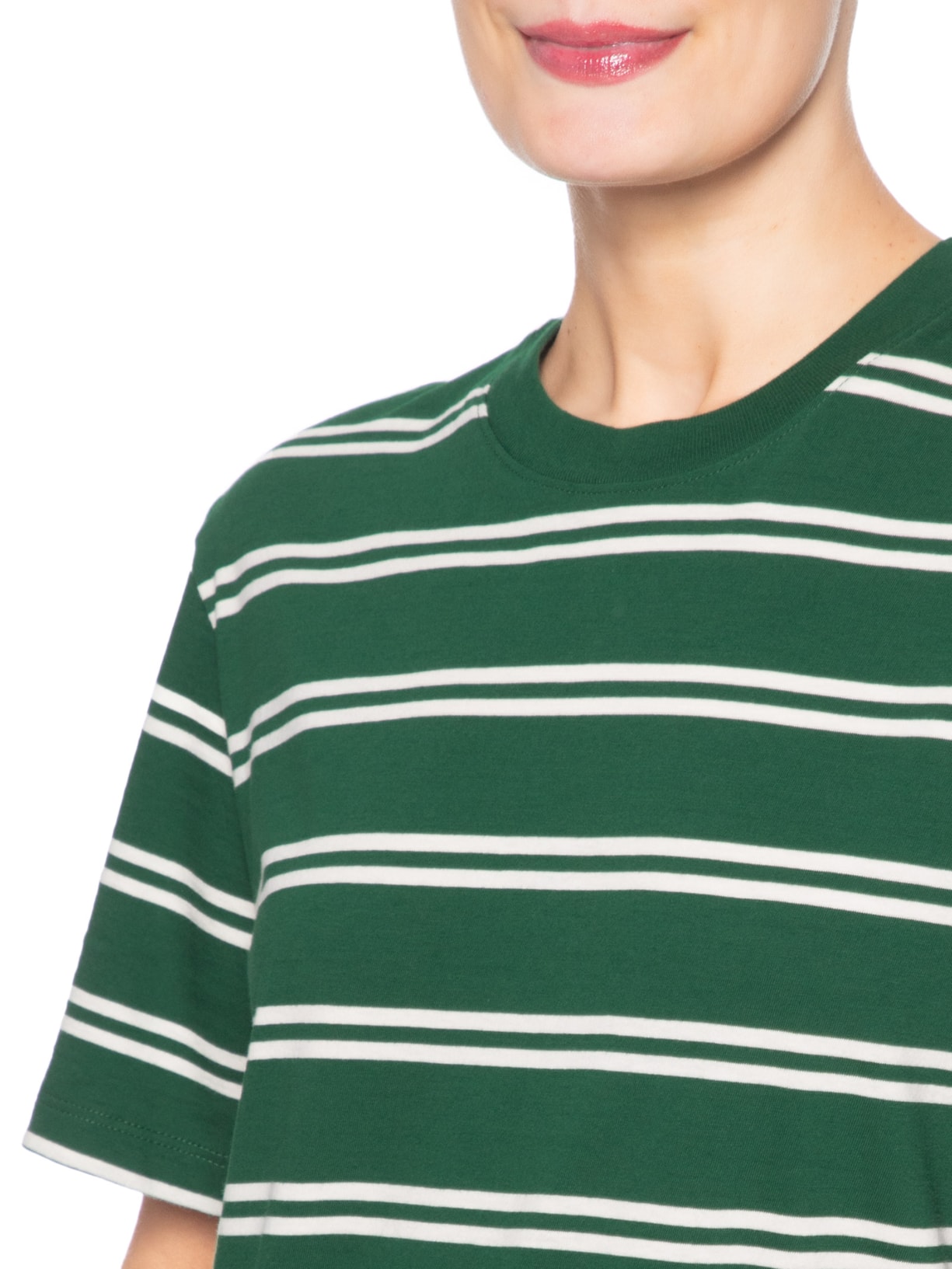 Camiseta Feminina Malha Fio Tinto Color Verde Animale