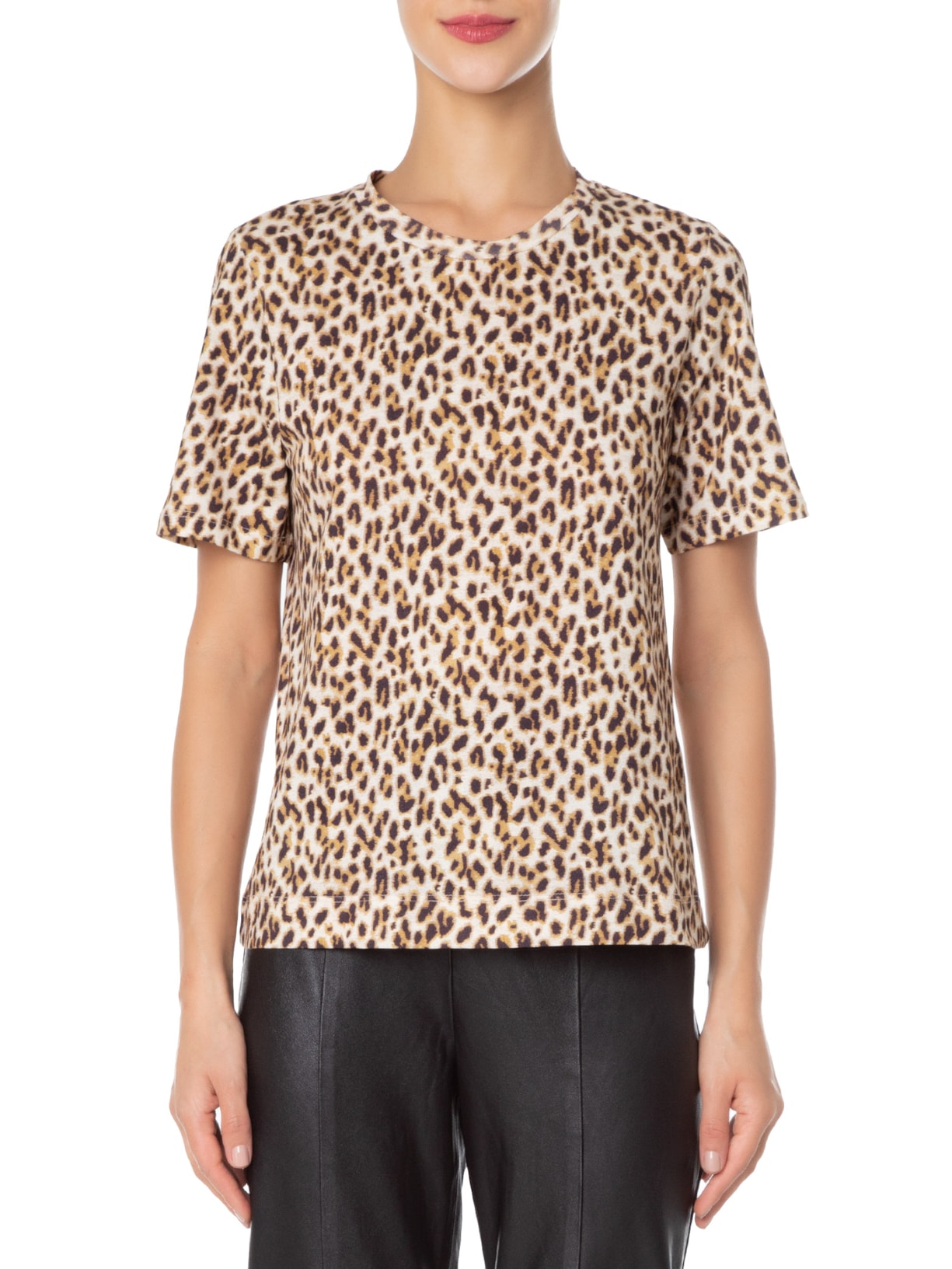 Camiseta Feminina Malha Onça Animal Print Animale