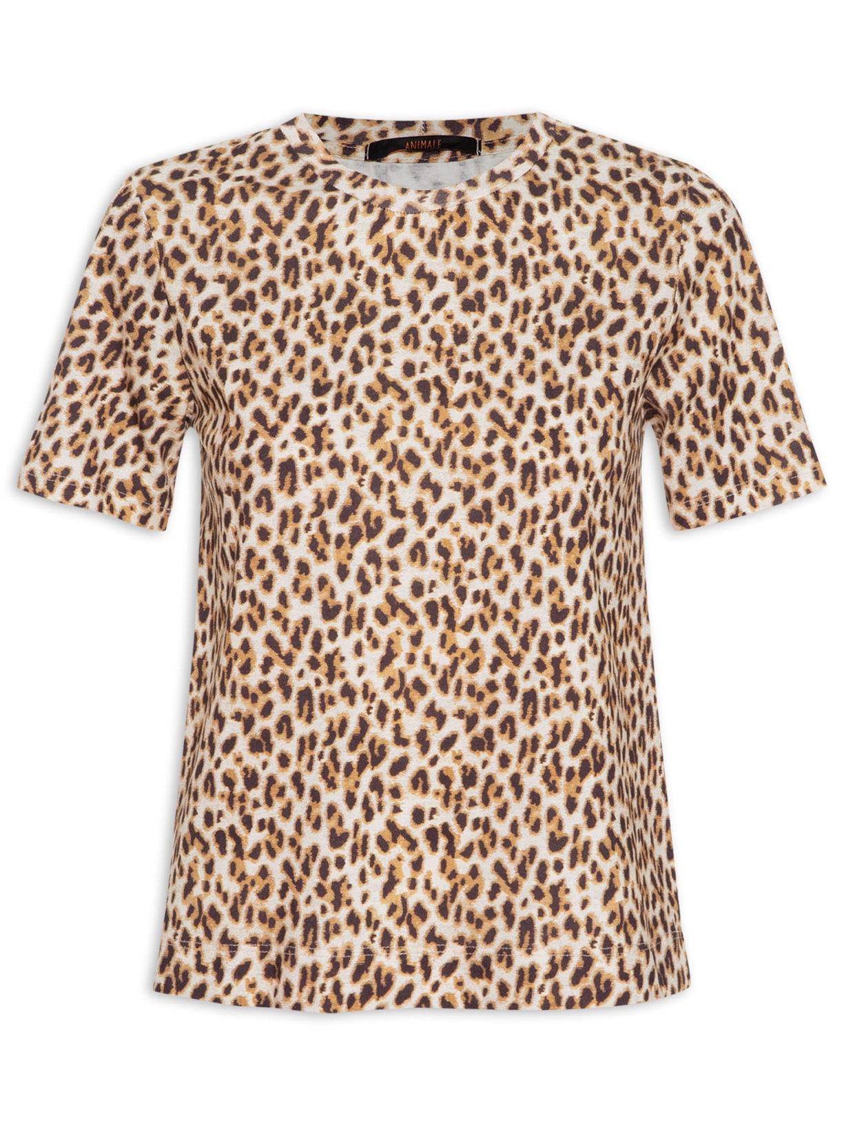 Camiseta Feminina Malha Onça Animal Print Animale