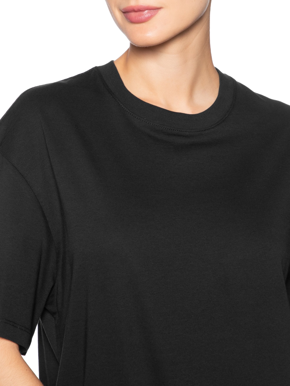 Camiseta Feminina Malha Pima Preto Animale
