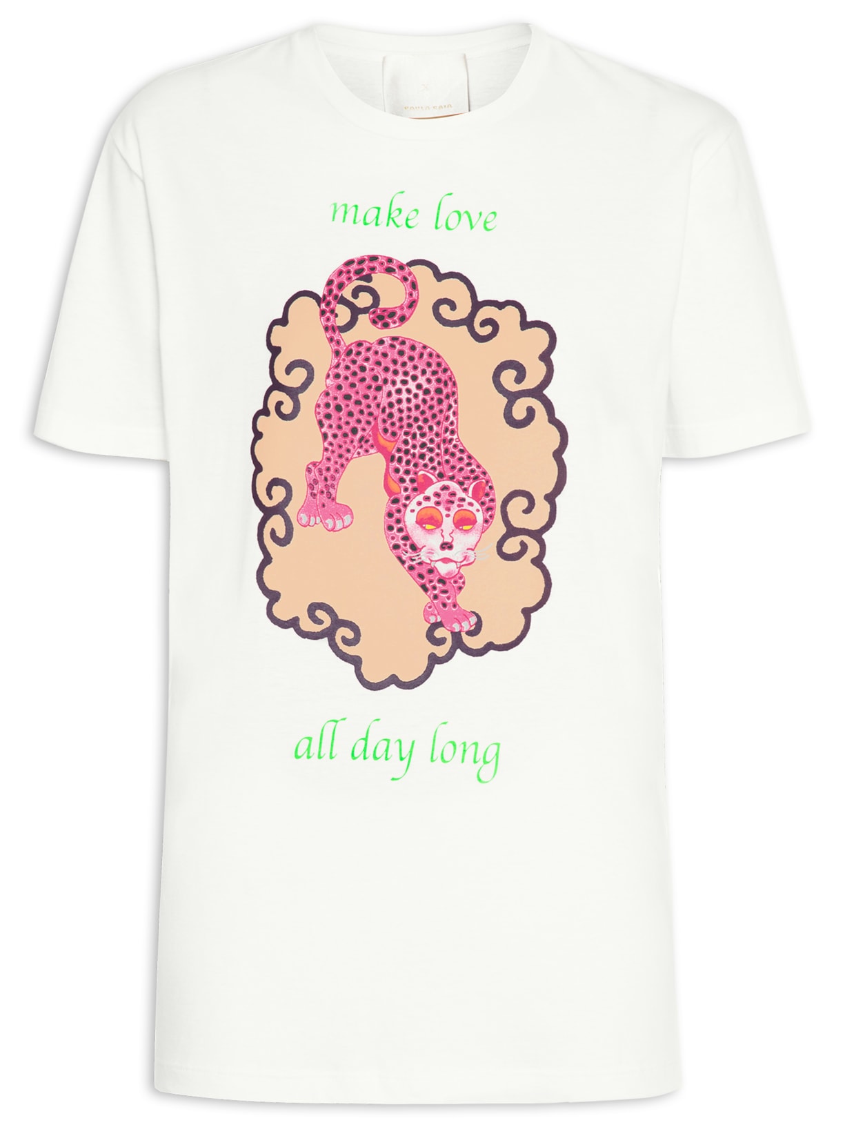 Camiseta Feminina Malha Villi Estampada - Off White