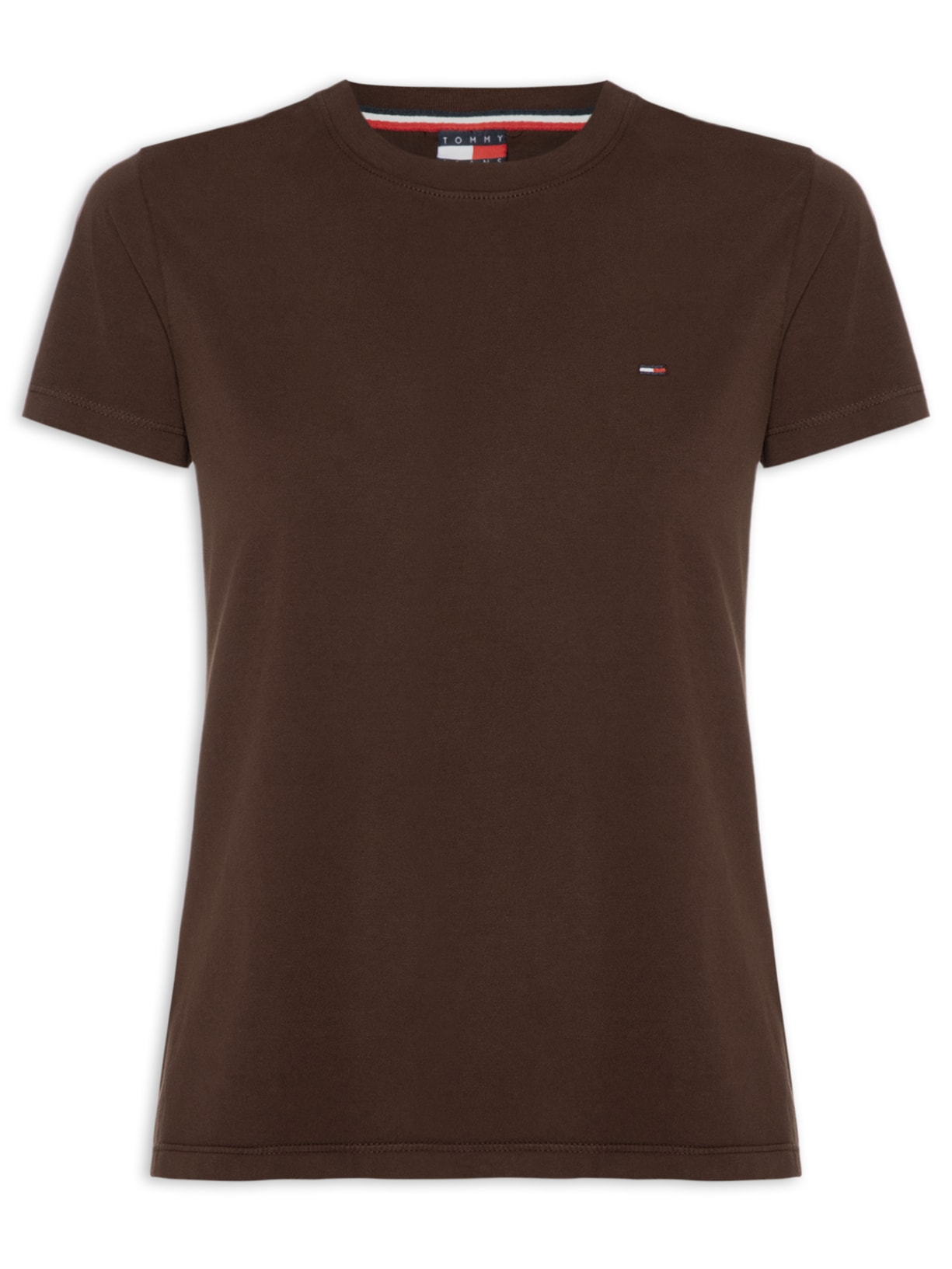 Camiseta Feminina Manga Curta Ab C-Neck Tee - Marrom