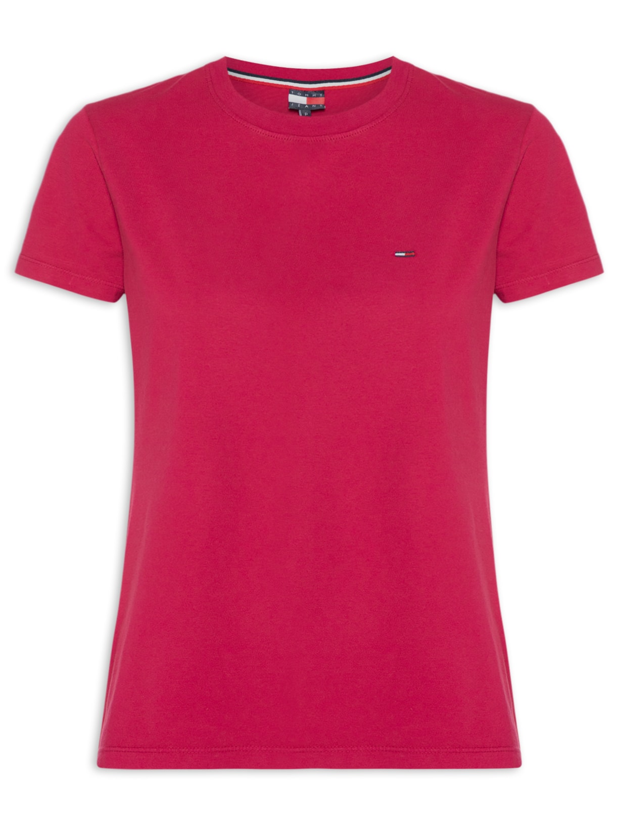Camiseta Feminina Manga Curta Ab C-Neck Tee - Vermelho