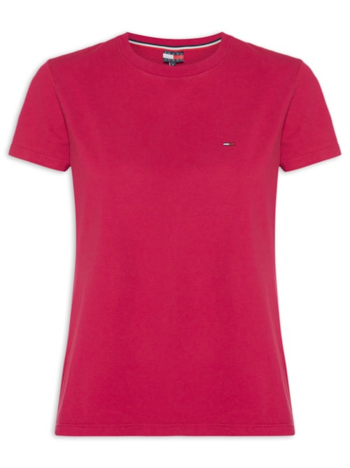 Camiseta Feminina Manga Curta Ab C-Neck Tee - Vermelho