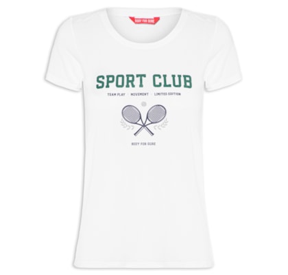 Camiseta Feminina Manga Curta - Branco