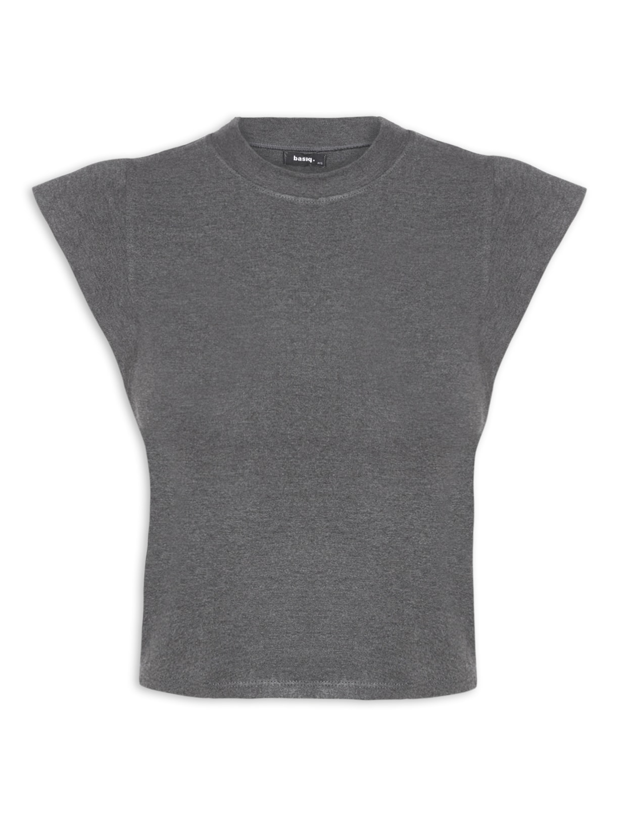 Camiseta Feminina Manga Curta - Cinza