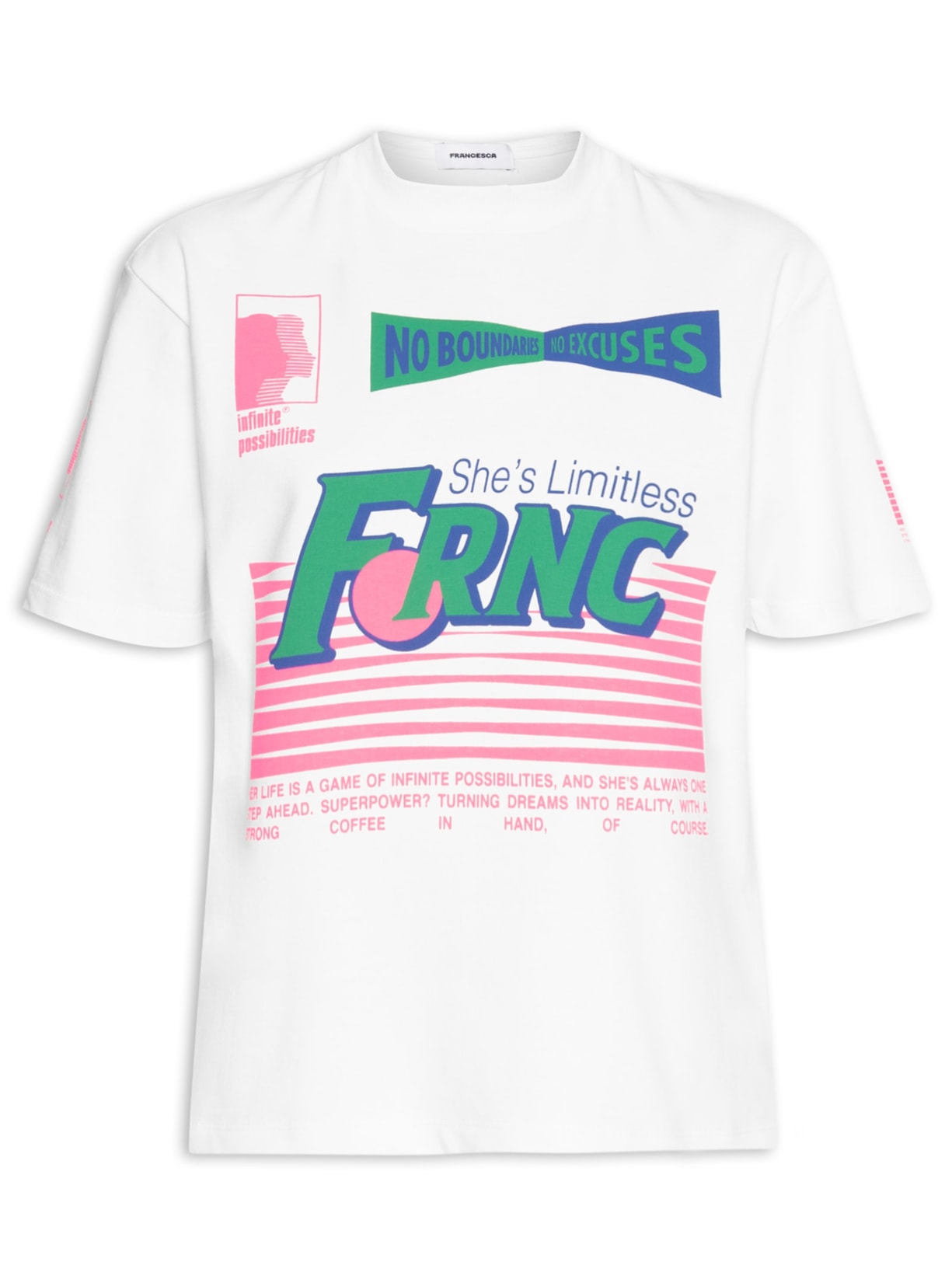 Camiseta Feminina Manga Curta Infinity - Branco