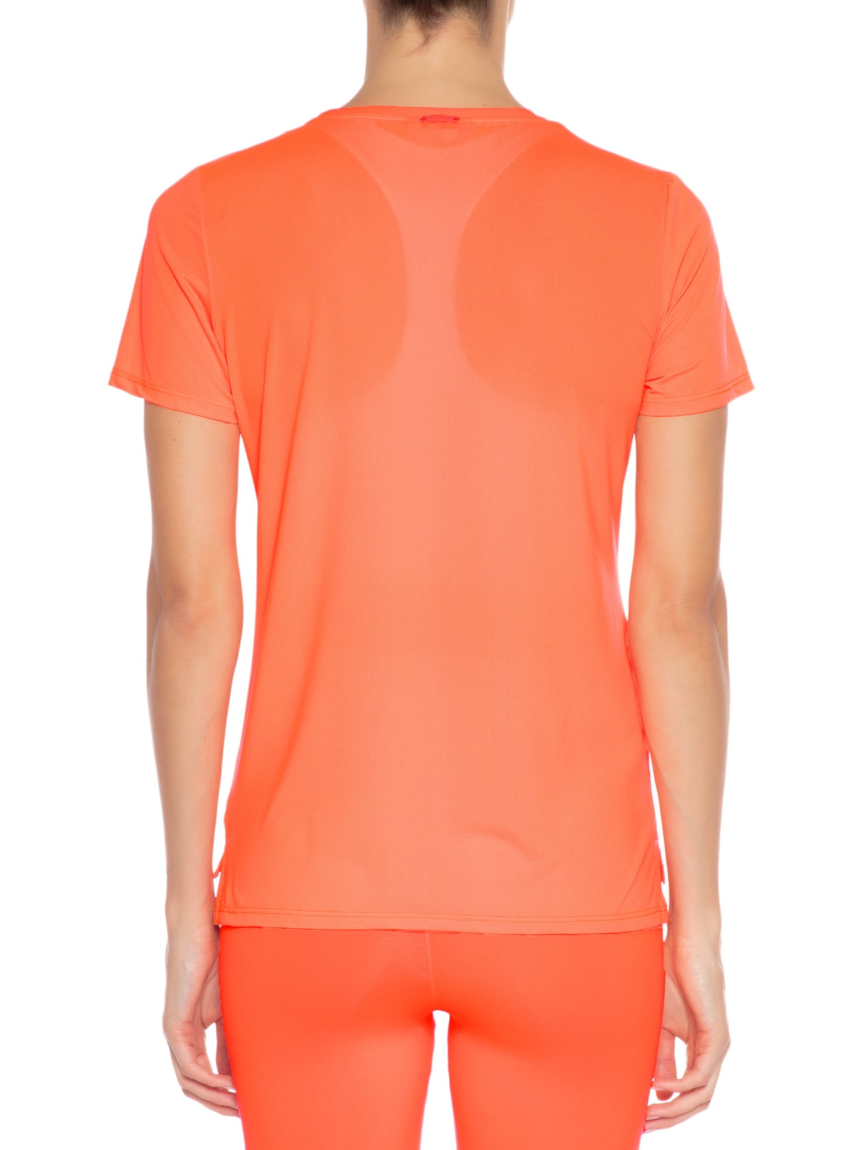 Camiseta Feminina Manga Curta Laranja Body For Sure