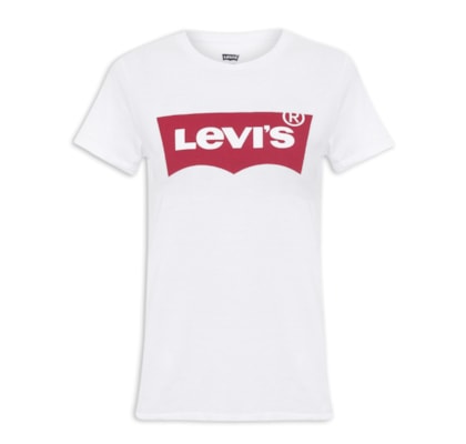 Camiseta Feminina Manga Curta Levis - Branco