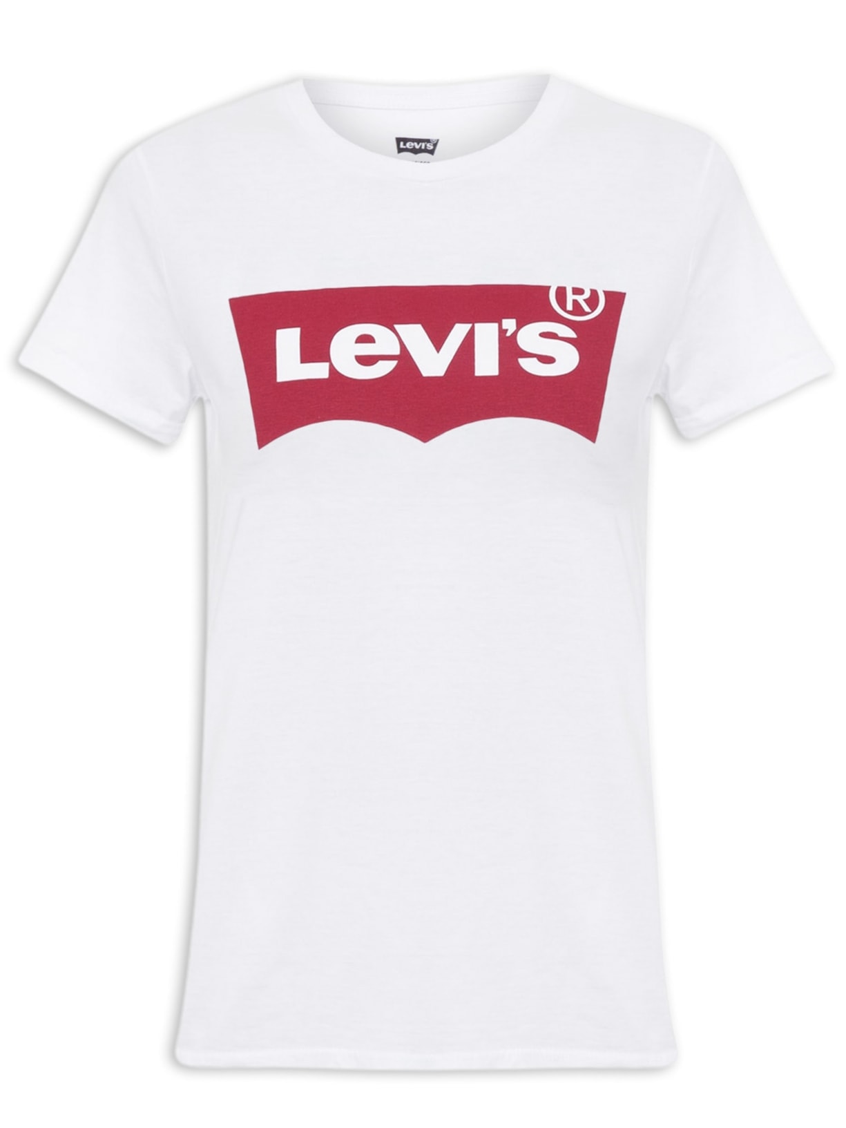 Camiseta Feminina Manga Curta Levis - Branco