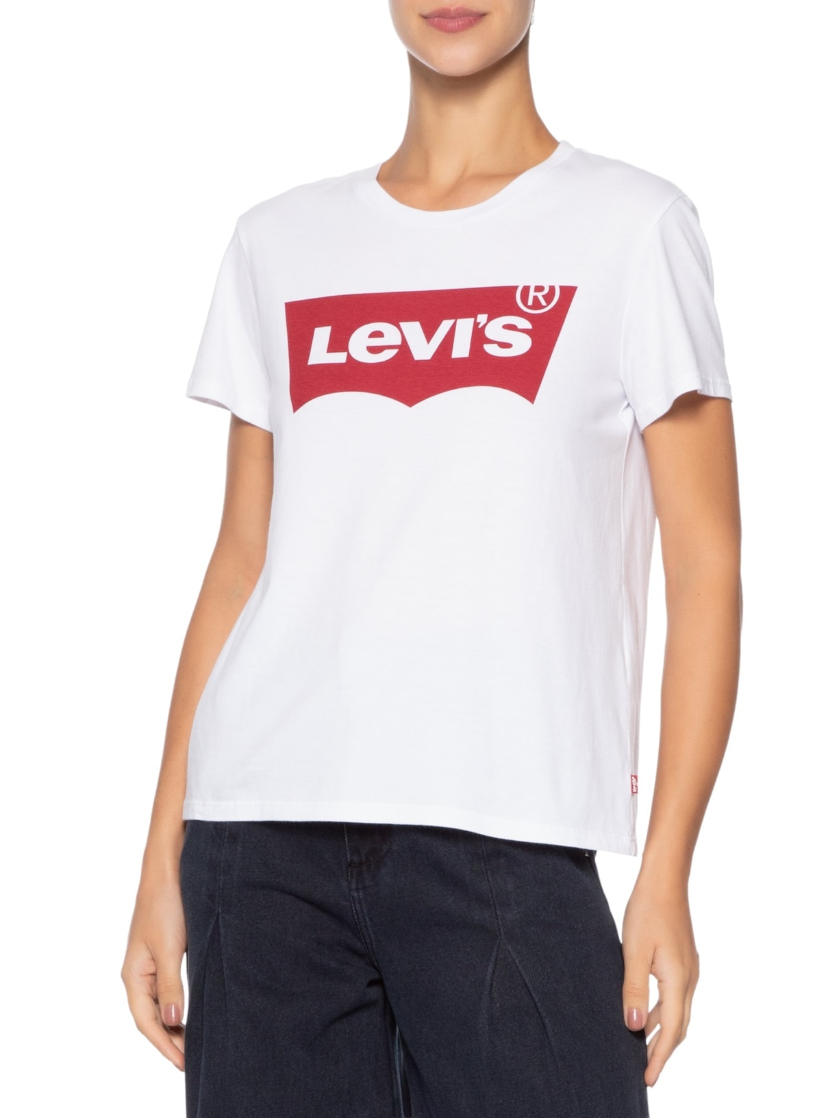 Camiseta Feminina Manga Curta Levis Branco Levi's