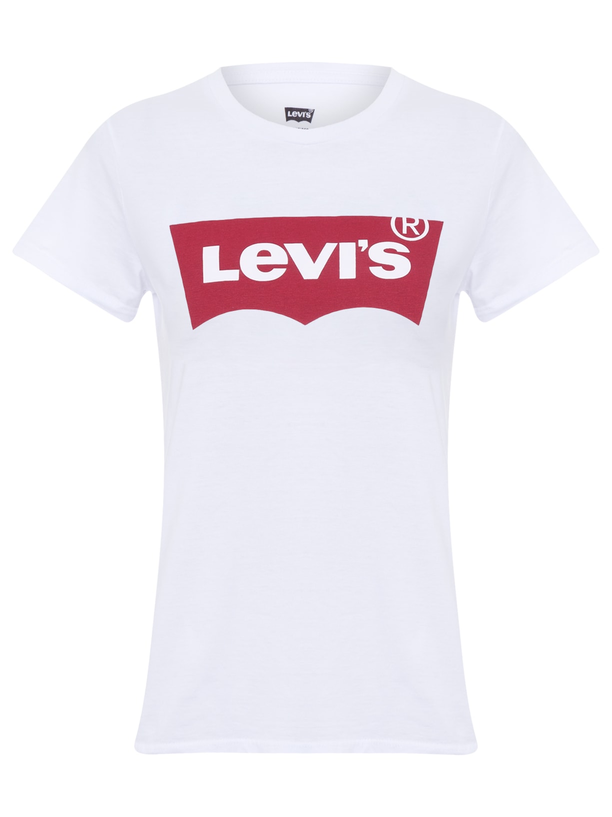 Camiseta Feminina Manga Curta Levis - Branco