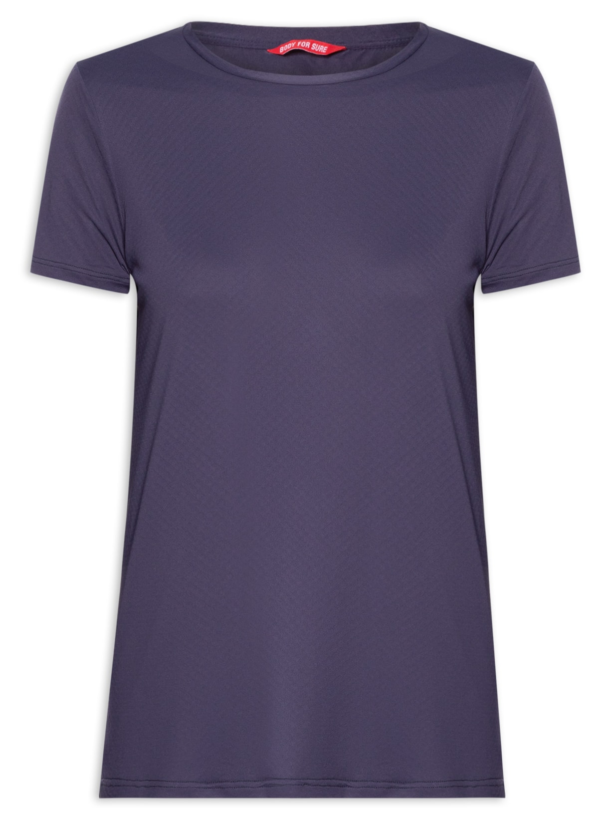 Camiseta Feminina Manga Curta Lisa - Azul