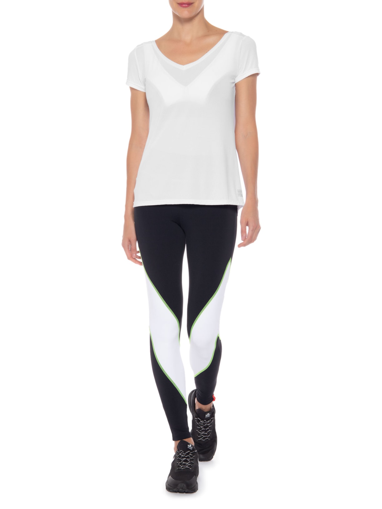 Camiseta Feminina Manga Curta Lisa Branco Body For Sure