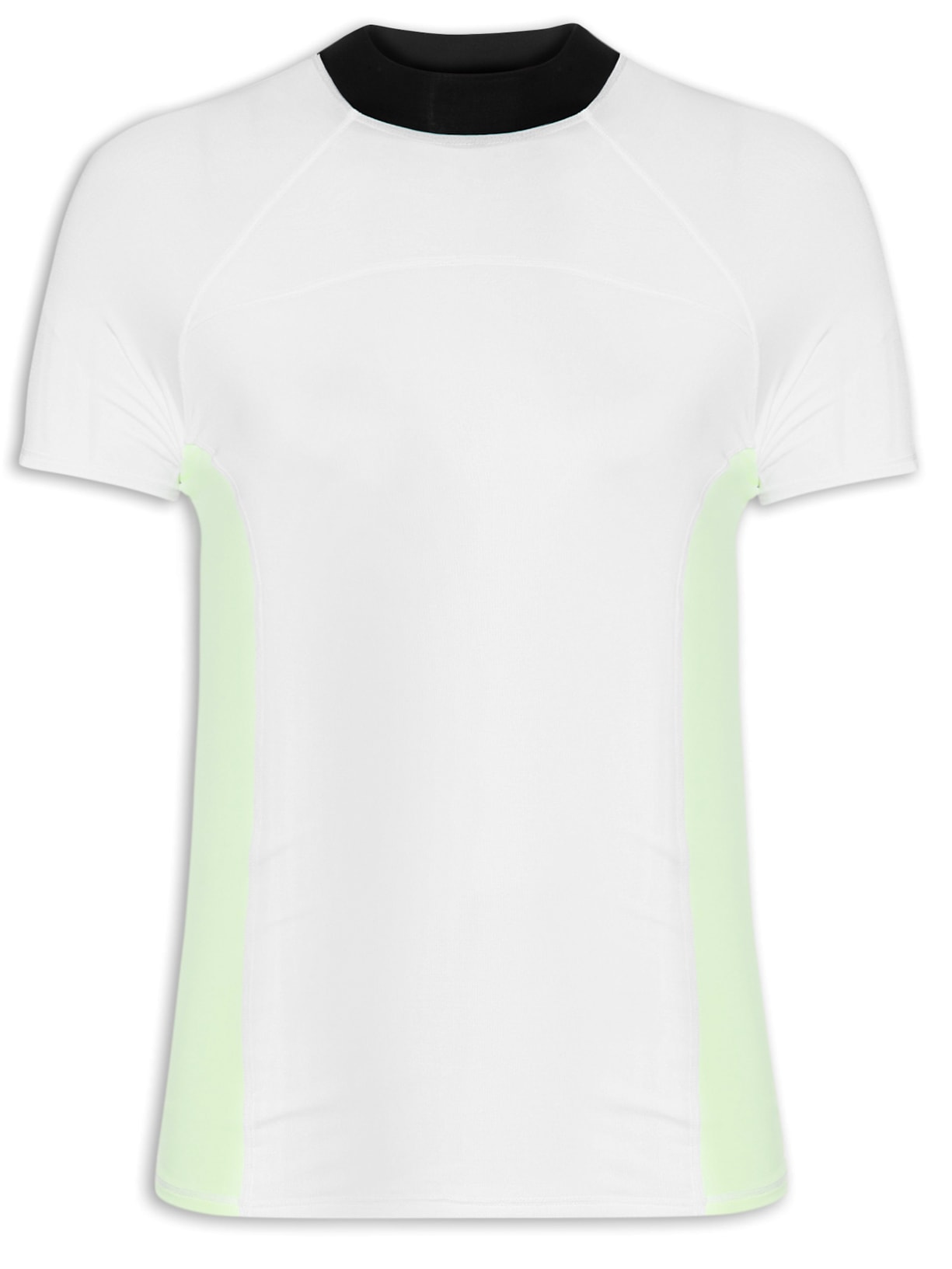 Camiseta Feminina Manga Curta Lisa - Branco